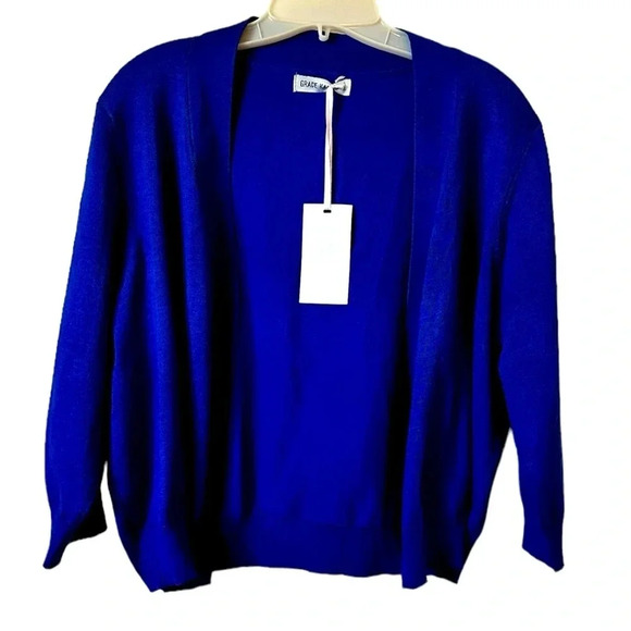NWT GRACE KARIN Women's 3/4 Sleeve Cardigan Knit Sweaters Open Front Shrug - Picture 5 of 7